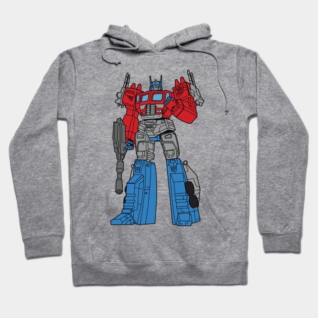 Transformers Optimus Prime illustration Hoodie by Digster